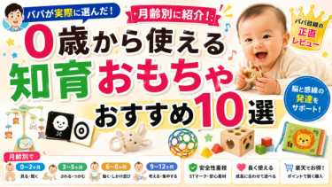 0歳から使える知育おもちゃおすすめ10選｜パパが実際に選んだ理由を正直に話します