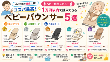 コスパ最高！1万以内で購入できるベビーバウンサー5選【パパ目線で徹底比較】